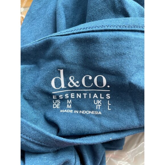 Denim & Co Essentials Favorite Jersey Round Neck Puff Sleeve Top Women Medium - Picture 4 of 6